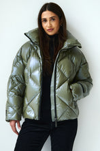 Load image into Gallery viewer, Zoe Down Bomber Jacket | Olive
