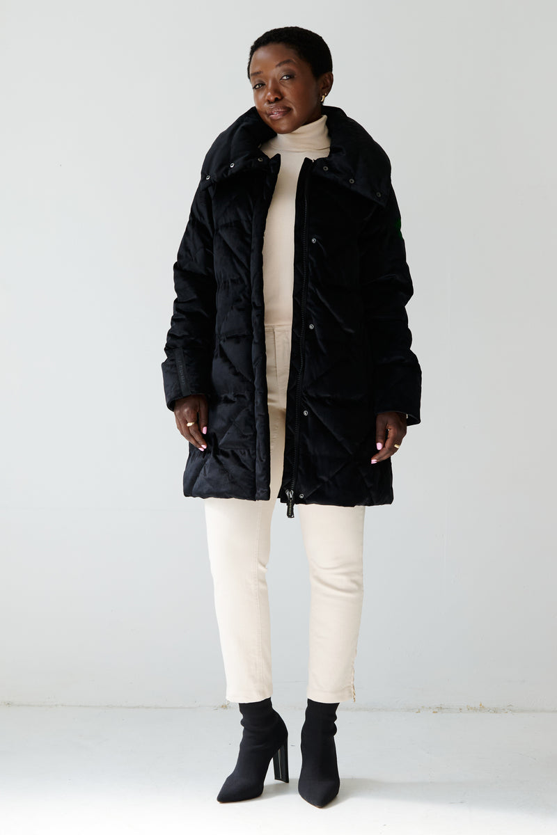 Alva_Vegan_Down_Coat_Black_Vel