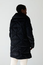 Load image into Gallery viewer, Alva Vegan Down Coat | Black Velvet 4