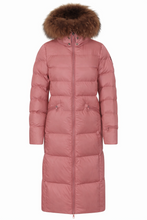 Load image into Gallery viewer, Iclyn Long Down Coat | Dusty Rose