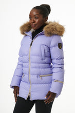 Load image into Gallery viewer, Earth Spirit Long Down Jacket | Lavender & Linen 2