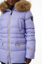 Load image into Gallery viewer, Earth Spirit Long Down Jacket | Lavender & Linen 4