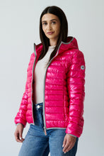 Load image into Gallery viewer, Elfy Vegan Down Short Jacket | Flash Pink  2