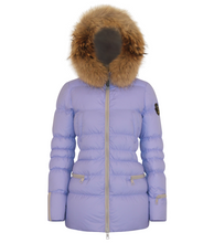 Load image into Gallery viewer, Earth Spirit Long Down Jacket | Lavender & Linen