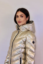 Load image into Gallery viewer, Fairie Vegan Down Jacket| Champagne Metallic