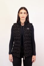 Load image into Gallery viewer, Melian Vegan Down Vest | Black Leopard