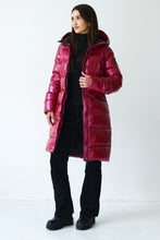 Load image into Gallery viewer, Frysa Down Coat | Dark Lipstick Red 3