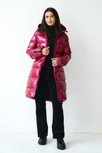 Load image into Gallery viewer, Frysa Down Coat | Dark Lipstick Red 5