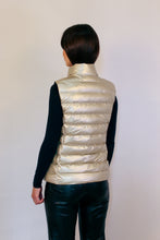 Load image into Gallery viewer, Melian Vegan Down Vest | Champagne Metallic