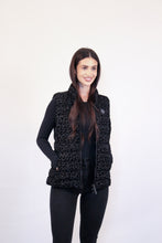 Load image into Gallery viewer, Melian Vegan Down Vest | Black Leopard