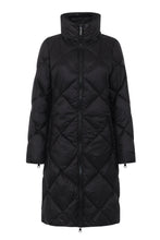 Load image into Gallery viewer, Saga Long Vegan Down Coat| Black