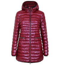 Load image into Gallery viewer, Shannon Vegan Down Coat  | Dark Lipstick