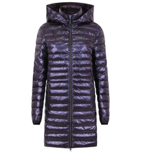 Load image into Gallery viewer, Julie Vegan Down Coat | Aubergine