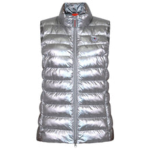Load image into Gallery viewer, Melian Short Vegan Down Vest | Metallic Silver