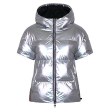 Load image into Gallery viewer, Soley Vegan Down 2 in 1 Jacket | Metallic Silver