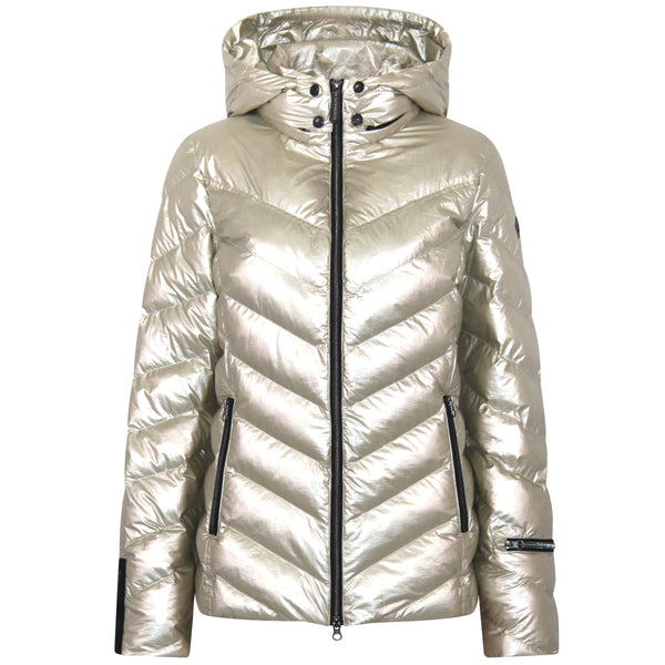 Fairie Vegan Down Jacket| Champagne Metallic
