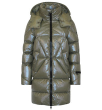 Load image into Gallery viewer, Finnja Down Coat | Olive & Black
