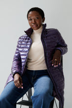 Load image into Gallery viewer, Julie Vegan Down Coat | Aubergine 2