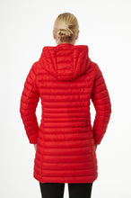Load image into Gallery viewer, Julie Vegan Down Coat | Chili Red 3