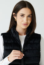 Load image into Gallery viewer, Melian Short Vegan Down Vest | Black Velvet 2