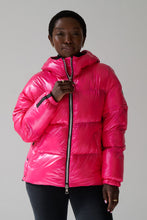 Load image into Gallery viewer, Soley Vegan Down 2 in 1 Jacket | Flash Pink 3