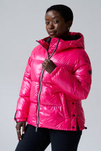 Load image into Gallery viewer, Soley Vegan Down 2 in 1 Jacket | Flash Pink 5