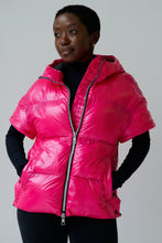 Load image into Gallery viewer, Soley Vegan Down 2 in 1 Jacket | Flash Pink 6