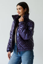 Load image into Gallery viewer, Stella Vegan Down Bomber | Aubergine 3