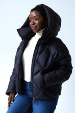 Load image into Gallery viewer, Zoe Down Bomber Jacket | Black 3