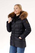 Load image into Gallery viewer, Earth Spirit Long Down Jacket| Black 2