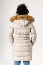 Load image into Gallery viewer, Frost Long Down Jacket | Linen 4