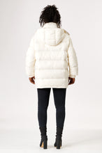 Load image into Gallery viewer, Odelle Vegan Down Jacket | Off White & Linen 4