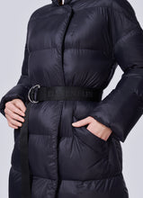 Load image into Gallery viewer, Posh Long Vegan Down Coat | Black 3
