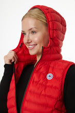 Load image into Gallery viewer, Arwen Vegan Down Vest | Chili Red 3
