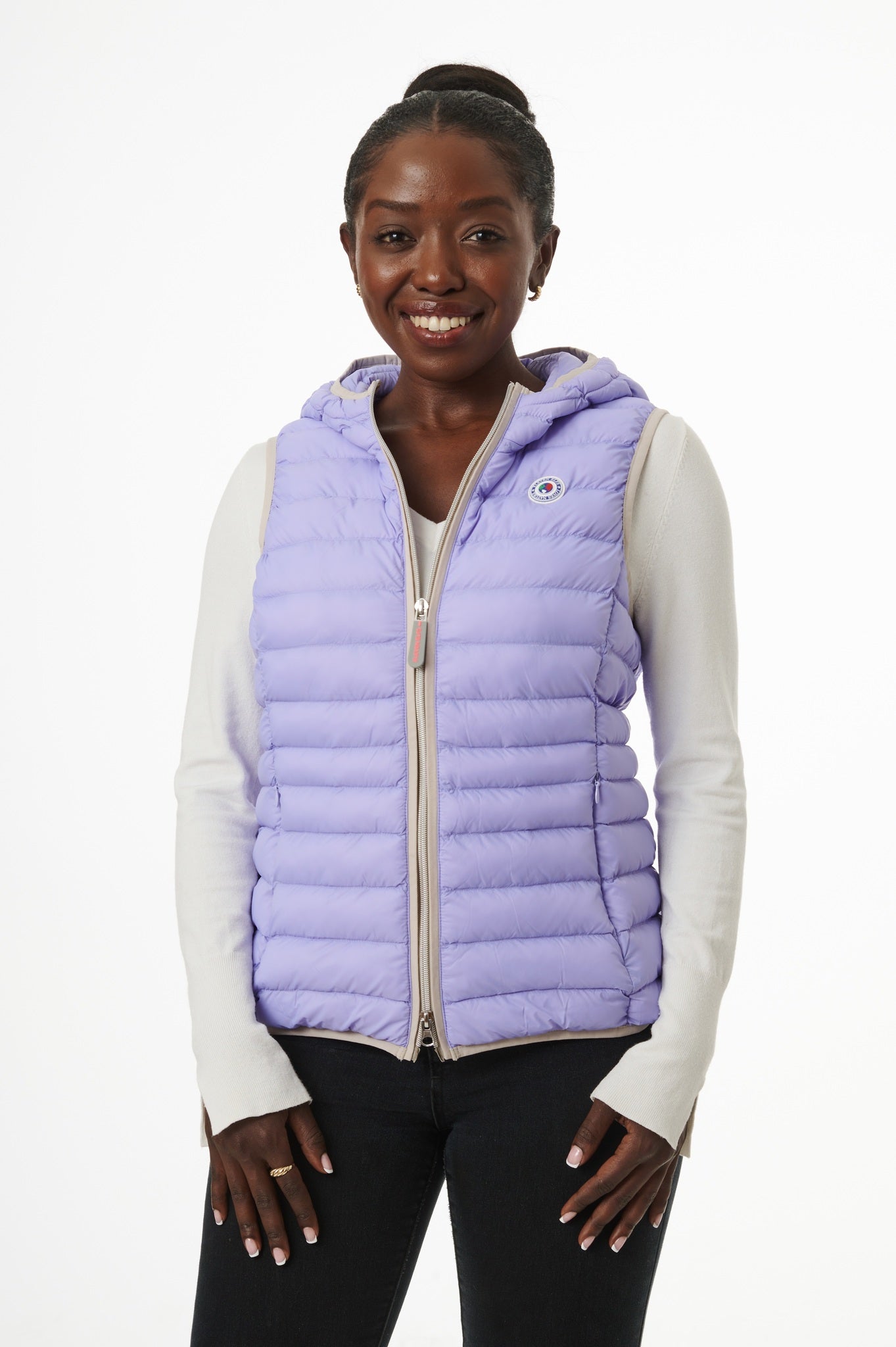 ジャケット・アウター argue FOODIE OVER DOWN VEST/WARM MILK BKQCNKM Puffer Vest Women Vests for Women 2024 Women Vest
