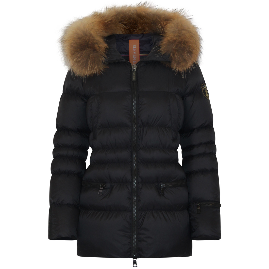 Earth Spirit Long Down Jacket| Black