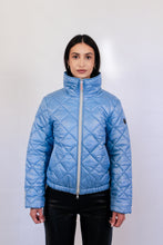 Load image into Gallery viewer, Stella Vegan Down Bomber | Retro Blue
