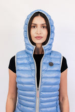 Load image into Gallery viewer, Arwen Vegan Down Vest | Retro Blue
