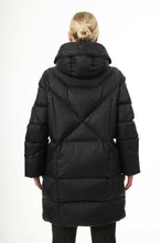 Load image into Gallery viewer, Finnja Down Coat | Black &amp; Chili Red 3
