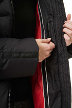 Load image into Gallery viewer, Finnja Down Coat | Black &amp; Chili Red 5
