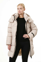 Load image into Gallery viewer, Finnja Down Coat | Linen &amp; Black
