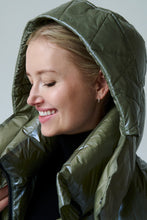 Load image into Gallery viewer, Finnja Down Coat | Olive &amp; Black 5
