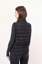 Load image into Gallery viewer, Melian Vegan Down Vest | Black Leopard
