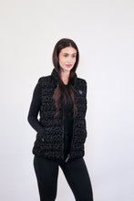 Load image into Gallery viewer, Melian Vegan Down Vest | Black Leopard
