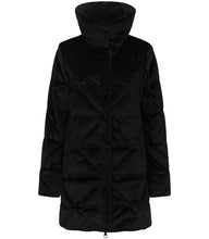 Load image into Gallery viewer, Alva Vegan Down Coat | Black Velvet
