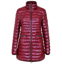 Load image into Gallery viewer, Shannon Vegan Down Coat  | Dark Lipstick
