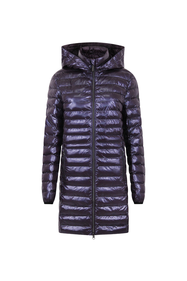 Julie Vegan Down Coat | Aubergine