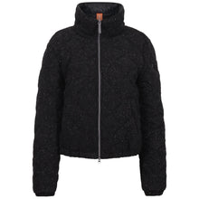 Load image into Gallery viewer, Stella Vegan Down Bomber | Black Shimmer
