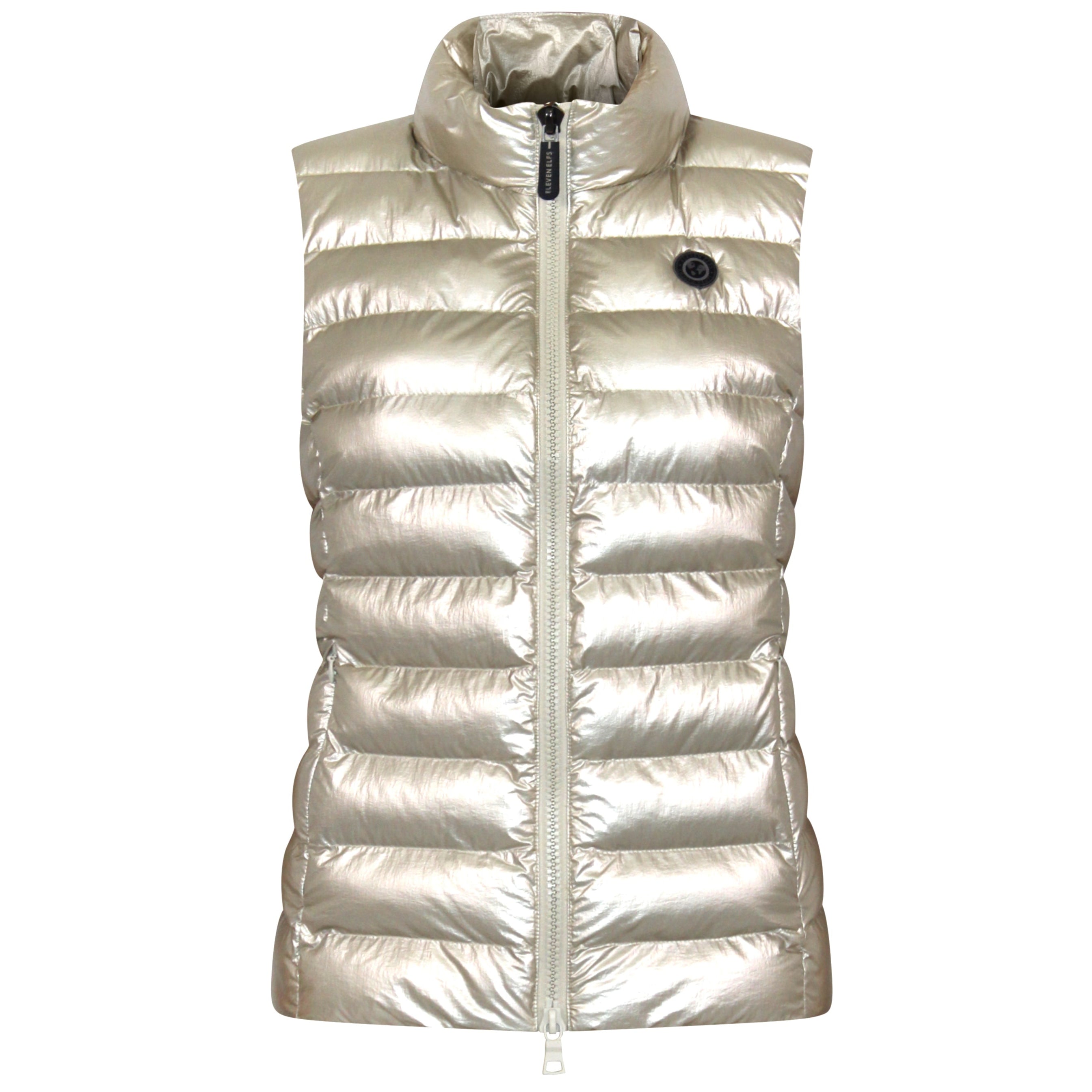 Melian Vegan Down Vest | Champagne Metallic – Eleven Elfs US