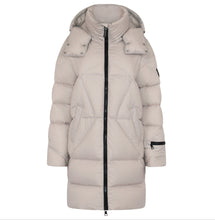 Load image into Gallery viewer, Finnja Down Coat | Linen &amp; Black
